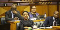Deputy Minister for Communications Pinky Kekana in Parliament, 25 September 2018. Photo: Leila Dougan
