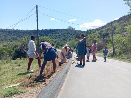 Women resort to digging their own pipeline after 18 years of frustration with municipal water supply