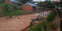 Large parts of uMdloti were flooded after the heavy rains on Saturday, 21 May 2022. (Photo: Mandla Langa)