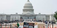 A mobile billboard calling out House Oversight Committee Republicans rolls past the U.S. Capitol on May 10, 2023 in Washington, DC. (Photo by Jemal Countess/Getty Images for Congressional Integrity Project)