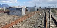 The community of Lockdown informal settlement in Cape Town, is one of two settlements on Prasa railway lines. The Central Line recovery cannot be completed until land occupiers are moved. (Photo: Suné Payne / Daily Maverick)