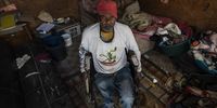 Amputee Sipho Belesi struggles to access a wheelchair as he was told the waiting list is very long. After several years of waiting his neighbour loan him one but struggles with it as it is not in a good working condition.<br>Photo / Shiraaz Mohamed