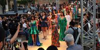 epa07644769 Models exhibit creations by designer Soraya during the Tunis Fashion Week 2019 in Tunis, Tunisia, 12 June 2019. The Tunis Fashion Week 2019 runs from the 12 to 15 June.  EPA-EFE/MOHAMED MESSARA