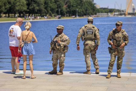 Reflecting Pool now under surveillance as Trump blames vandals for green algae
