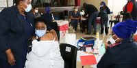 Frontline workers get their jabs during the launch of the Sisonke Vaccine Programme at Charlotte Maxeke Academic Hospital in Johannesburg on 2 March 2021. (Photo: Gallo Images / Luba Lesolle)