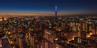 Sunset over Hillbrow.