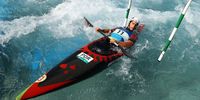 TOKYO, JAPAN - JULY 22: Antoine Launay of Portugal trains at the Kasai Canoe Slalom Centre ahead of the Tokyo 2020 Olympic Games on July 22, 2021 in Tokyo, Japan. (Photo by Cameron Spencer/Getty Images)