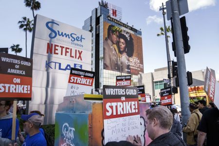 Members of Writers' Guild of America switch off their laptops, and more from around the world.
