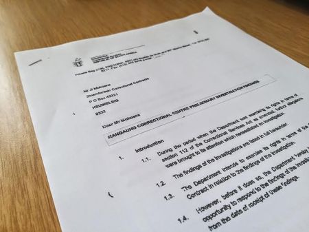 Official report into Bloemfontein prison reveals mistreatment of inmates