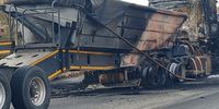 Trucks were burnt along R547 Lydenburg road in Limpopo, South Africa. (Photo: Supplied)