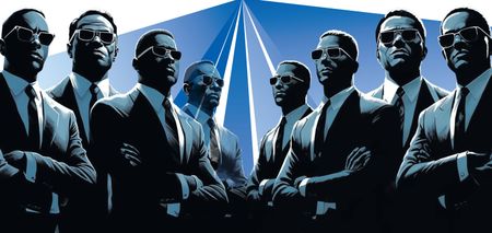 Very Important Mystery shrouds those men with boots and guns