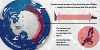 Caption: Russian seismic surveys in Earth’s last unmined frontier since Antarctica’s 1998 mining ban entered into force. Graphic: Righard Kapp/Daily Maverick<br>