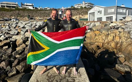 ‘Crazy, beautiful’: Crossing False Bay twice is these swimmers’ toughest endurance test yet