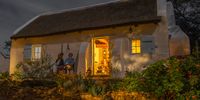 Adobe cottage under an autumn evening sky in Van Wyksdorp. Photographer: Steven Forder
