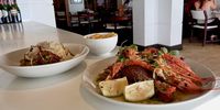 Loaded surf and turf, an example of creativity on the plate at the new Grimaldi’s. (Photo: Wanda Hennig) 