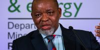 DMRE Minister Gwede Mantashe speak at the Risk Mitigation IPP Procurement Programme Signing Ceremony, 2 June, Centurion. (Photo: Julia Evans)