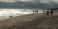 On the beach at Killmuckridge, Ireland.