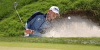 Brian Harman plays a shot from a bunker on the 15th hole during the final round of the Valero Texas Open 2025 at TPC San Antonio on 6 April. (Photo: Mike Mulholland / Getty Images)