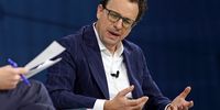 Dario Amodei speak onstage during The New York Times DealBook Summit 2025 at Jazz at Lincoln Center on December 03, 2025 in New York City.