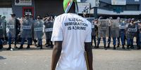 Various Groups Protest Immigrant Encampment Outside Home Affairs In Durban
<br>