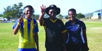 Prof Sakhela Buhlungu Vice-chancellor of the University of Fort Hare(C) with students during the VC Cup Day.(Photo: Supplied)
