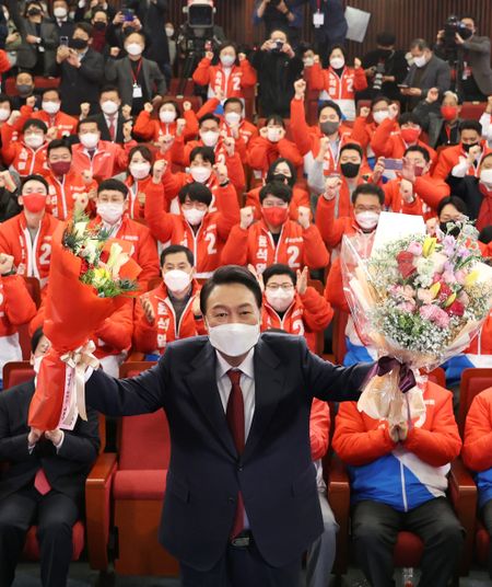 Conservative political novice elected South Korean president