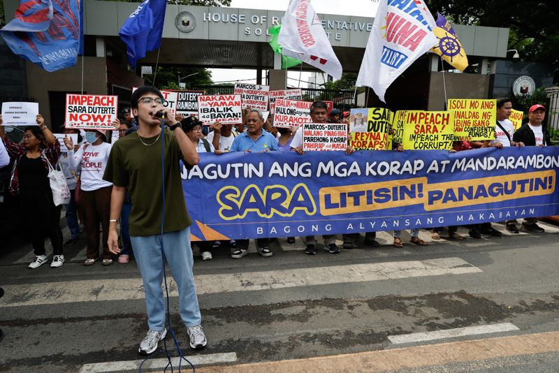 Philippine vice president faces impeachment vote in Congress after panel find probable cause