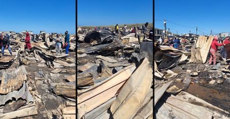 Masiphumelele fire destroys 100 structures — Gift of the Givers provides humanitarian aid
