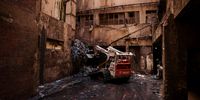 A bobcat clearing the rubbish. To date around 600 tonnes of rubbish have been removed. (Photo: Shiraaz Mohamed)