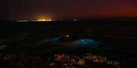 Bioluminescent algae, Gearings Point, Hermanus. Photographer: Martin Etsebeth