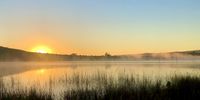 The early morning sunrise ‘MistDefying’ over the lovely Buffelspoort Dam. 