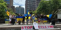 ‘Stop the war! Stop Russia!’ — Ukrainians in Cape Town