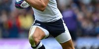 Duhan van der Merwe of Scotland makes a break during the Summer International match between Scotland and France at BT Murrayfield Stadium on August 05, 2023 in Edinburgh, Scotland. (Photo by Stu Forster/Getty Images)