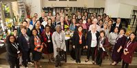 At the meeting of the Global Network of Senior Women Leaders in the Red Cross, Connie Motshumi is in the front, third from the left. (Photo: Supplied)