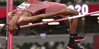 Essa Mutaz Barshim of Qatar competes in the Men's High Jump Final during the Athletics events of the Tokyo 2020 Olympic Games at the Olympic Stadium in Tokyo, Japan, 01 August 2021.  EPA-EFE/CHRISTIAN BRUNA