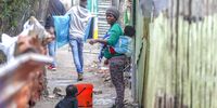  A South African child uses a bucket as a toilet in a pathway between shacks in the impoverished shack settlement of Masiphumelele, Cape Town, South Africa, 23 August 2017. According to Statistics South Africa's Poverty Trends Report released by South Africa's Statistician General Pali Lehohla on 22 August 2017 poverty is rapidly increasing in the country. Between the years of 2011 and 2015 there has been an increase of  three million more South Africans living in poverty. Over 30 million South African's out of the 55 million citizens over this same time period live in poverty or below the upper poverty line of Rands 992 or 63 Euro per person per month.  (Photo: EPA / Nic Bothma)