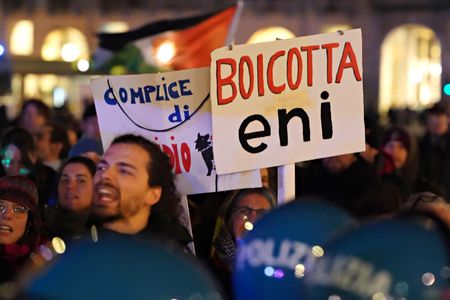 Olympics-Greenpeace takes aim at Eni's role as Milano Cortina sponsor