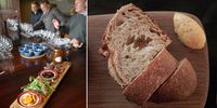 Vergenoegd Löw indigenous food and wine tasting (Image supplied). Right: Sourdough and mebos butter at Geuwels restaurant. (Photo: Anna Trapido)<br>