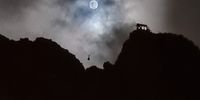 Cable car at moon rise. Image: Sally Merringto