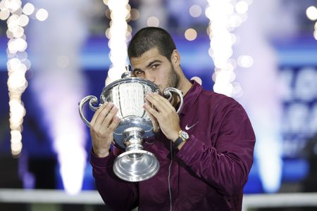 Tennis-Sublime Alcaraz outshines Sinner for second US Open title and top rank
