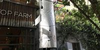 Up is via a vertical metal ladder recently covered. (Photo: Marie-Lais Emond) 