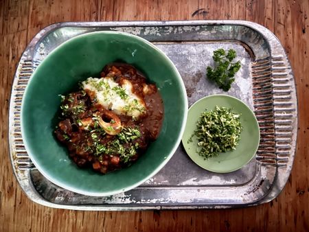Beef shin stew with gremolata