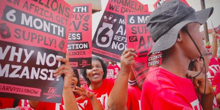 Hundreds march for longer supply of antiretroviral medicine