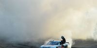 NEWTON, IA - JULY 27: Chase Briscoe, driver of the #98 Ford Performance Ford, celebrates with a burn out after winning the NASCAR Xfinity Series U.S. Cellular 250 at Iowa Speedway on July 27, 2019 in Newton, Iowa. (Photo by Jeff Curry/Getty Images)