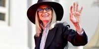 Diane Keaton attends the Handprint and Footprint in Cement Ceremony for Actress Diane Keaton hosted by TCL Chinese Theatre on August 11, 2022 in Hollywood, California. (Photo by Jerod Harris/Getty Images)