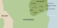 Districts of Cabo Delgado, Mozambique. (Source: ISS)