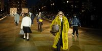 Models walk, during the Louis Vuitton Spring-Summer 2024 Men's collection show in Paris, France, on Monday, June 20, 2023. Second Sentence.