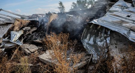 St Petersburg oil depot ablaze; Russia strikes Danube River port before key talks