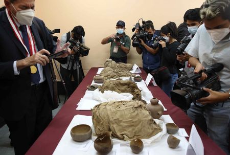Archaeologists unearth eight colonial-era mummies in Peru
