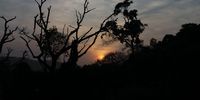 Sunset over Knysna west head.